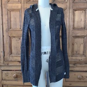 Roxy crochet knit cardigan